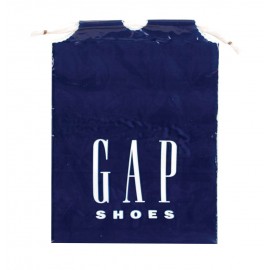 Plastic Budget Cotton Cord Bag (12" x 15") with Logo  Plastic Budget Cotton Cord Bag (12" x 15") with Logo