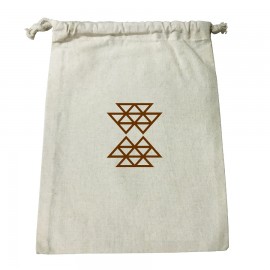 Personalized 8"x 10" Cotton Pouch Bag - Printed (Natural)  Personalized 8"x 10" Cotton Pouch Bag - Printed (Natural)