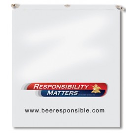 Plastic Econo Cotton Cord Bag (10" x 12") with Logo  Plastic Econo Cotton Cord Bag (10" x 12") with Logo