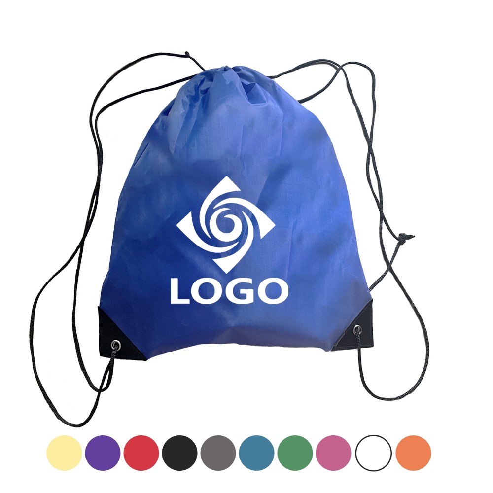 210D Nylon Drawstring Bag with Logo 210D Nylon Drawstring Bag with Logo
