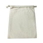 Custom 8"x 10" Cotton Pouch Bag - 4 Color Process (Natural)