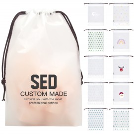 Custom Clear PE Shoe Bags for Travel