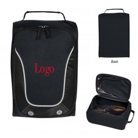 Zippered Travel Shoe Bag with Logo