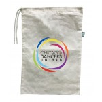 Promotional ORGANIC Drawstring Shoe Bag - Full Color Transfer (11" x 16")