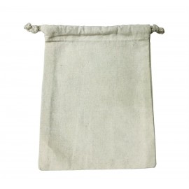 6"x 8" Cotton Pouch Bag - 4 Color Process (Natural) with Logo  6"x 8" Cotton Pouch Bag - 4 Color Process (Natural) with Logo
