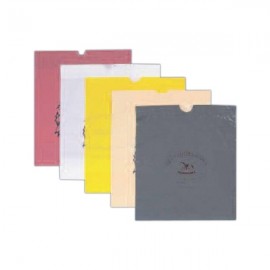 Customized Low Density 2.0 mil Poly Draw Tape Merchandise Bags, White, Ink Printed - 14" x 16" x 6"