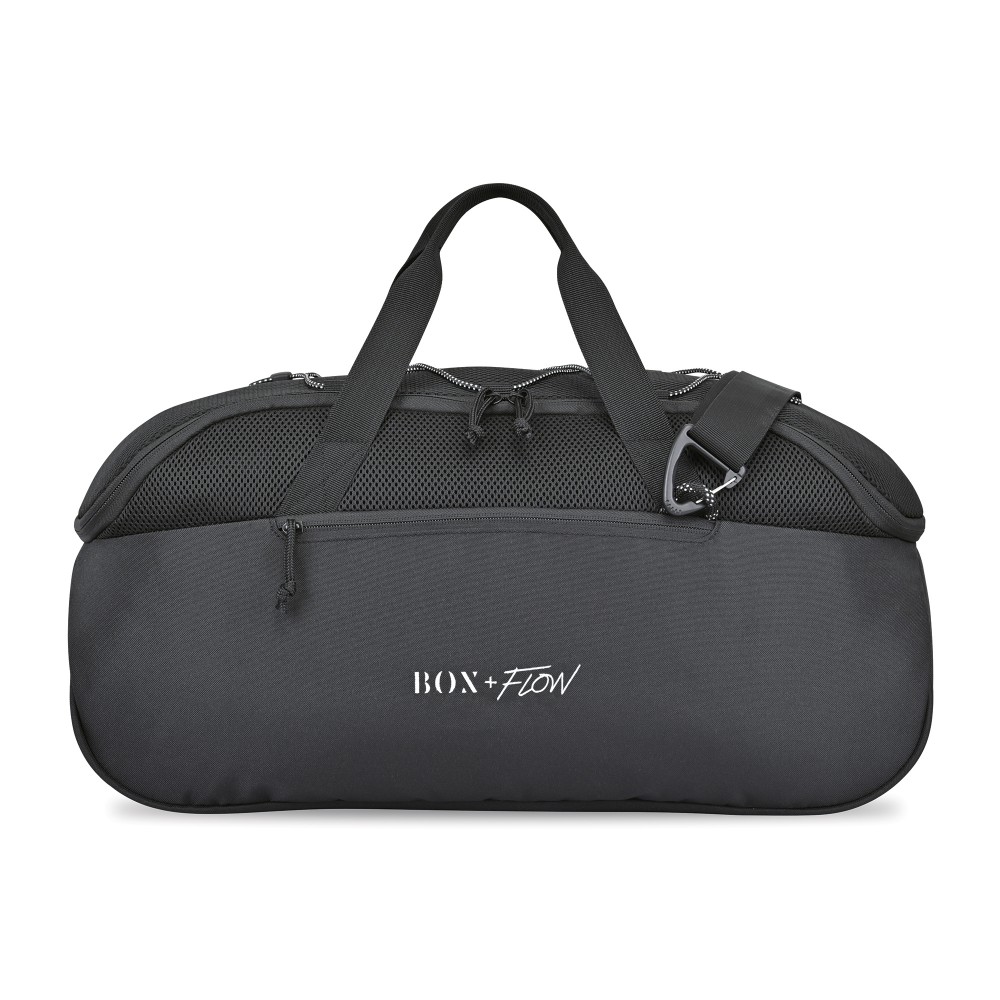 Logo Branded Revive Mesh Sport Duffel - Black Logo Branded Revive Mesh Sport Duffel - Black