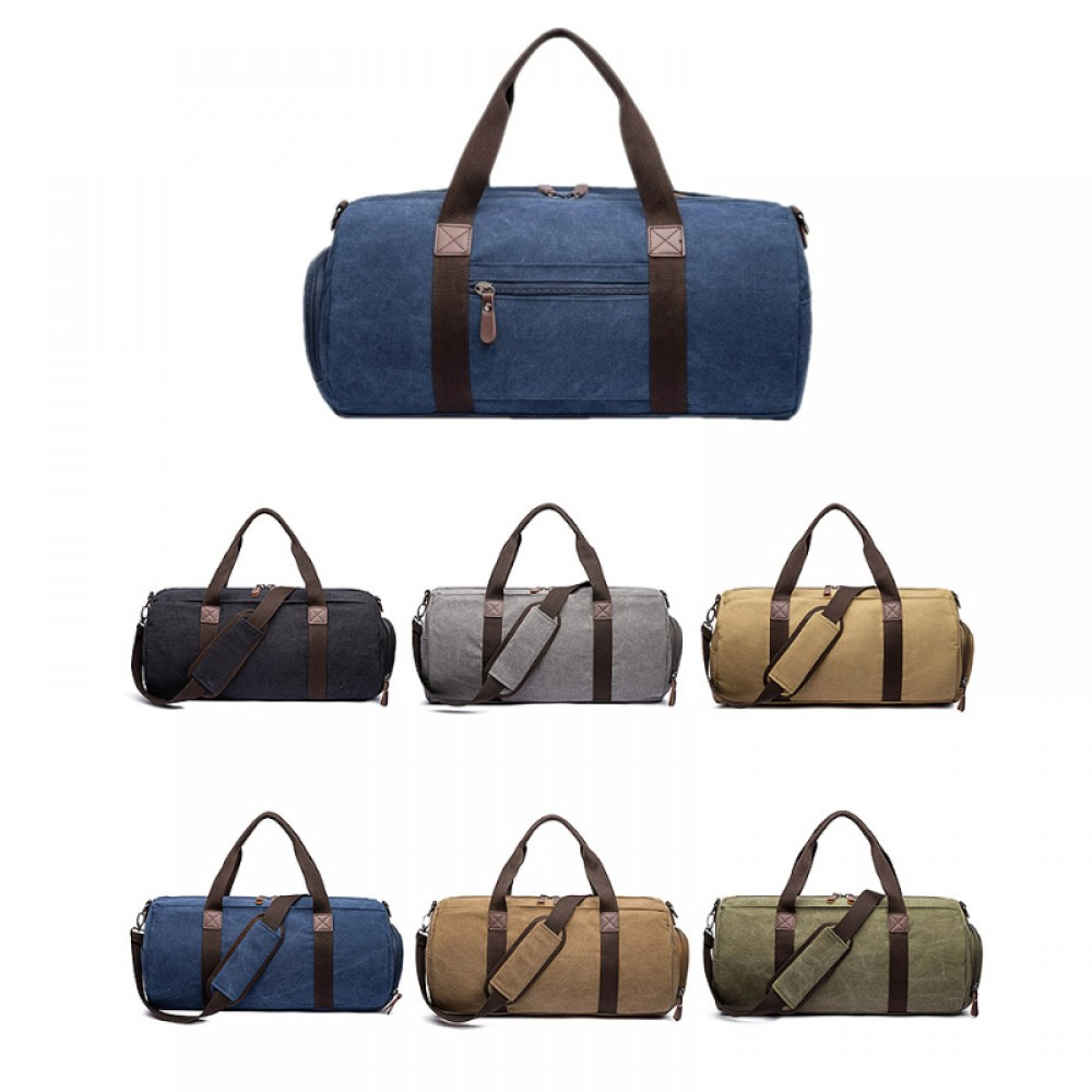 Canvas Duffle Bag with Logo Canvas Duffle Bag with Logo