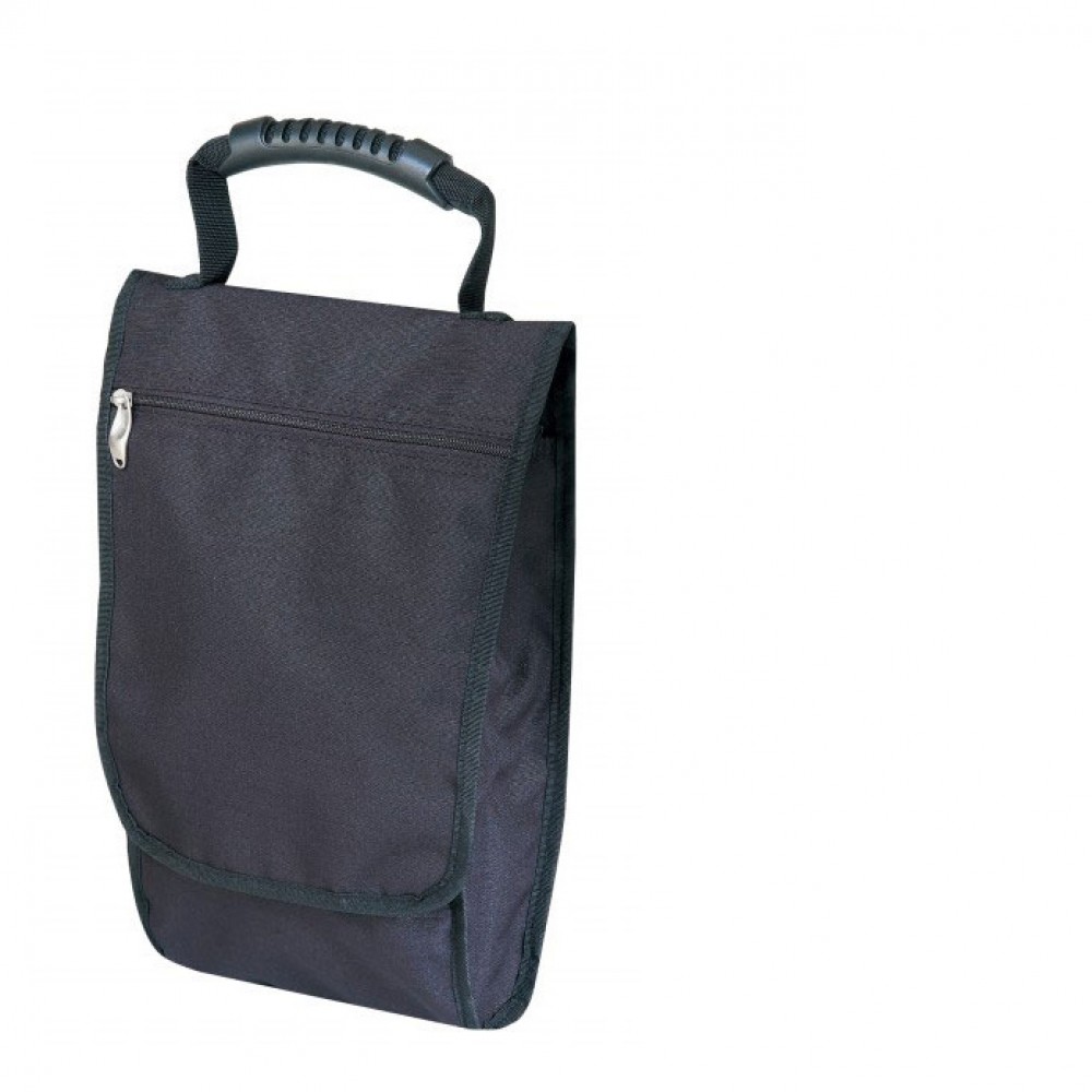  Black Ripstop Shoe Bag w/ Flap & Grip Handle