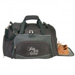  Deluxe Poly Duffel Bag with Shoe Storage & Piping Trim