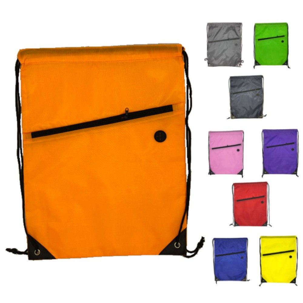 Sport Backpack with Front Zipper with Logo Sport Backpack with Front Zipper with Logo