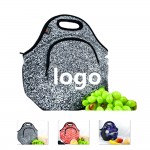 Neoprene Lunch Tote With Front Pocket Custom Embroidered