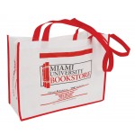 Imported Non Woven Grocery Tote Bag (16" x 6" x 12" x 6") Logo Imprinted