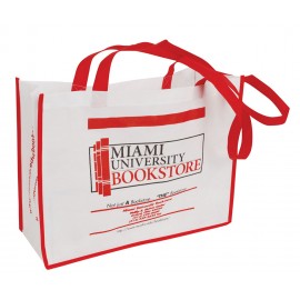 Imported Non Woven Grocery Tote Bag (16" x 6" x 12" x 6") Logo Imprinted