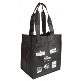 Imported Non Woven Grocery Tote Bag (13" x 7" x 16") Custom Embroidered