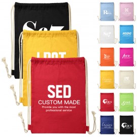Custom Printed Canvas Drawstring Backpacks  Custom Printed Canvas Drawstring Backpacks