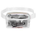 Clear 2-Zip Stadium Waist Pack Custom Embroidered