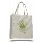 Custom Embroidered Fancy Cotton Shopper Bag - Natural