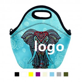 Zippered Neoprene Lunch Tote Bag Custom Printed  Zippered Neoprene Lunch Tote Bag Custom Printed