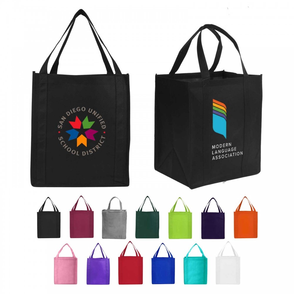 Full Color Large Non Woven Tote with Logo Full Color Large Non Woven Tote with Logo