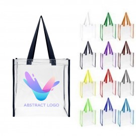 Clear Approved Stadium Tote Bag with Logo