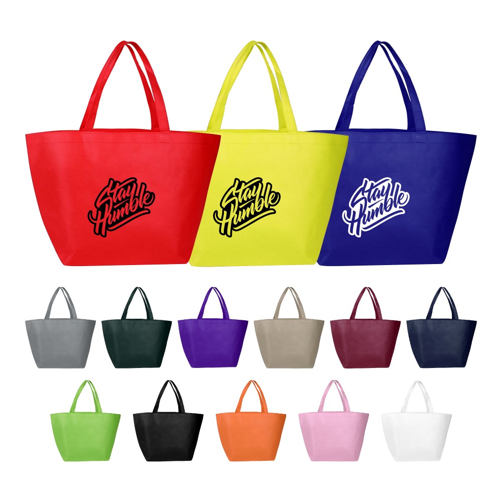 Budget-Friendly Non-Woven Shopper Tote with Logo Budget-Friendly Non-Woven Shopper Tote with Logo