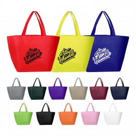 Budget-Friendly Non-Woven Shopper Tote Custom Printed  Budget-Friendly Non-Woven Shopper Tote Custom Printed