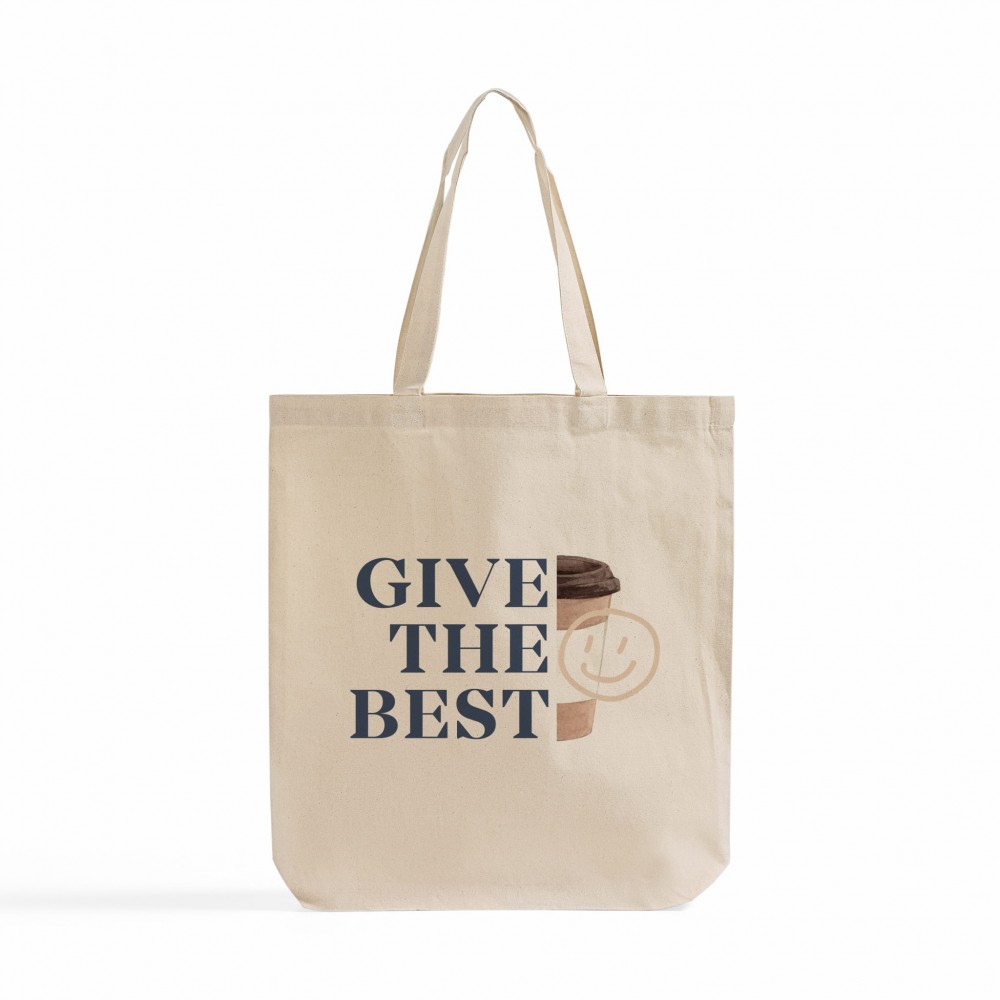 Custom Printed Stand-up Lite Cotton Tote (Natural) Custom Printed Stand-up Lite Cotton Tote (Natural)