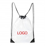 Clear Plastic Drawstring Backpacks Custom Embroidered