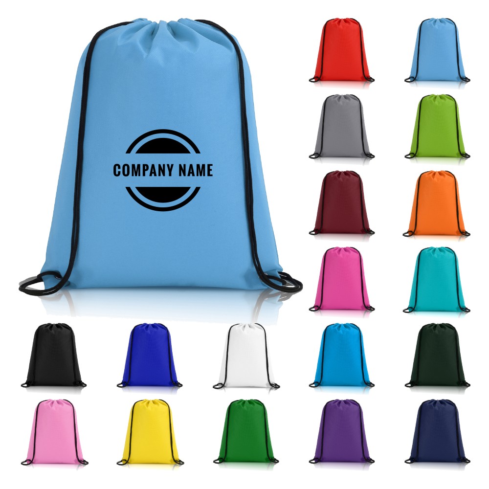 Personalized Non-Woven DrawString Backpack with Logo Personalized Non-Woven DrawString Backpack with Logo