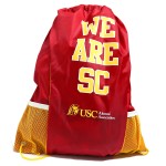 Drawstring Back Pack, 210D Nylon 17.5" x 13.5" pockets with Logo