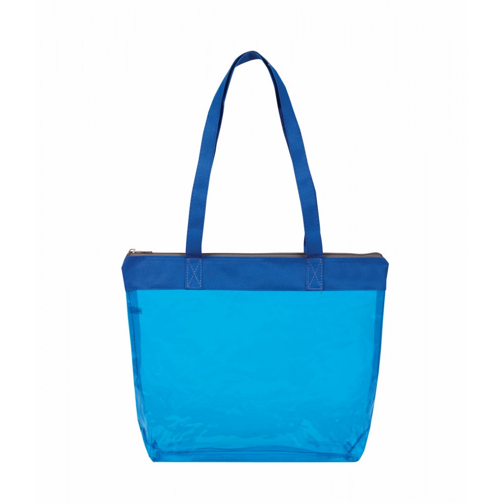 Custom Embroidered Tinted Jelly Zipper Totes