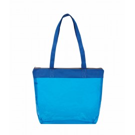 Custom Embroidered Tinted Jelly Zipper Totes  Custom Embroidered Tinted Jelly Zipper Totes