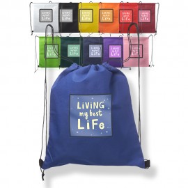 Non-Woven Drawstring Bags Logo Imprinted  Non-Woven Drawstring Bags Logo Imprinted