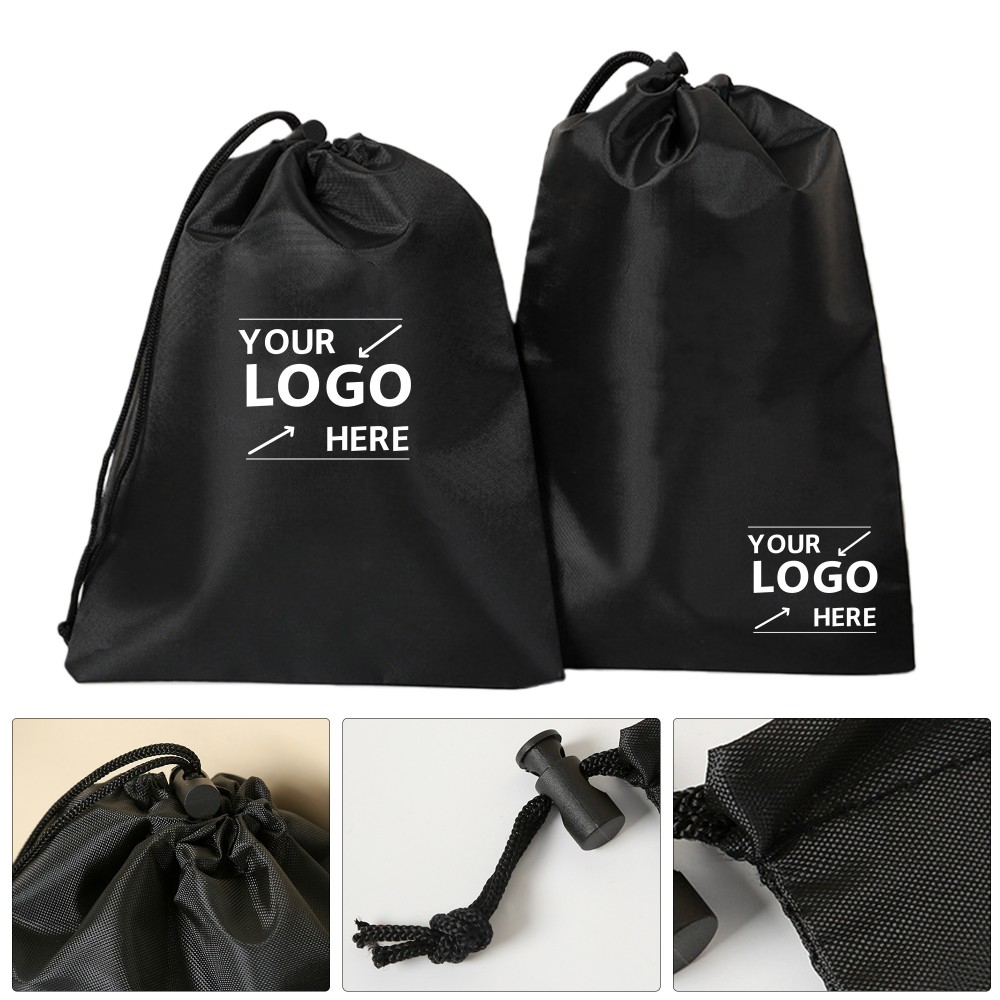 9" X 11" Polyester drawstring bag Custom Printed