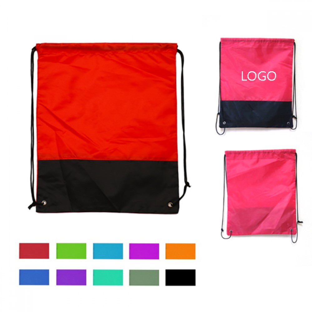Custom Printed 210D Polyester Drawstring Backpack Custom Printed 210D Polyester Drawstring Backpack