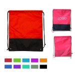 Custom Printed 210D Polyester Drawstring Backpack