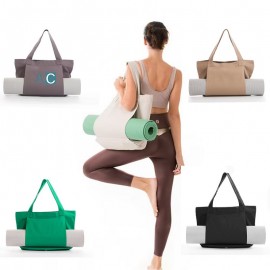 Yoga Mat Carrier Canvas Tote Bag Custom Embroidered