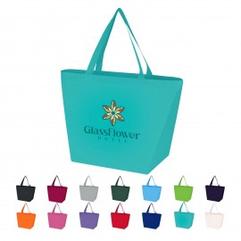 Full Color Non-Woven Budget Shopper Tote Logo Imprinted  Full Color Non-Woven Budget Shopper Tote Logo Imprinted