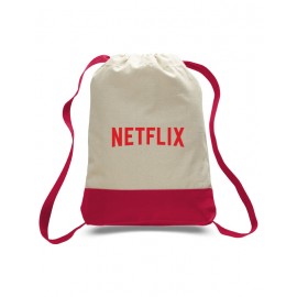Two Tone Heavy Canvas Sport Backpack - Colored Custom Printed  Two Tone Heavy Canvas Sport Backpack - Colored Custom Printed