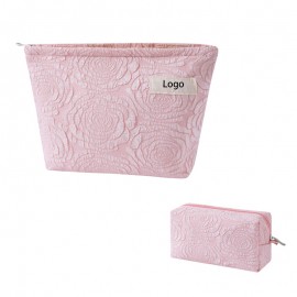 Custom Printed Portable Floral Cosmetic Bag