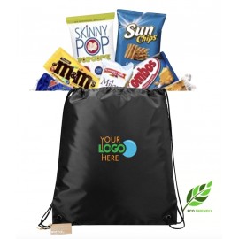 Eco Friendly Bag with Snacks Custom Printed  Eco Friendly Bag with Snacks Custom Printed