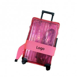 Custom Printed Creative Suitcase Shape Makeup Bag