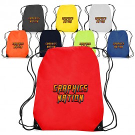 Black Trim Drawstring Bags Custom Printed  Black Trim Drawstring Bags Custom Printed