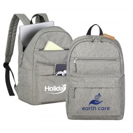 Custom Embroidered EcoVenture RPET Heathered 15'' Laptop Backpack