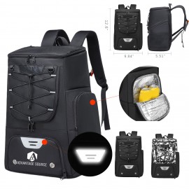 Custom Embroidered Waterproof Insulated Sports Backpack W/ Ball Compartment  Custom Embroidered Waterproof Insulated Sports Backpack W/ Ball Compartment