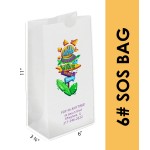Custom Embroidered Full Color 6# SOS Bag - Digital Printing