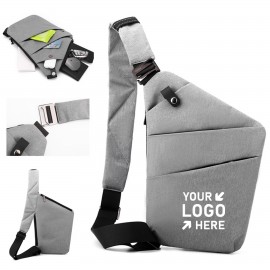 Anti-Theft Waterproof Small Sling Bag with Logo