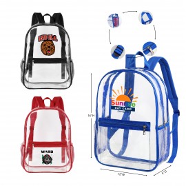 Heavy Duty Security Clear PVC School Backpack Custom Printed  Heavy Duty Security Clear PVC School Backpack Custom Printed