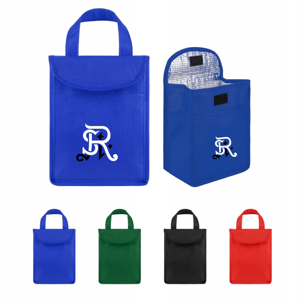 Foodies Insulated Non-Woven Lunch Bag Custom Printed Foodies Insulated Non-Woven Lunch Bag Custom Printed